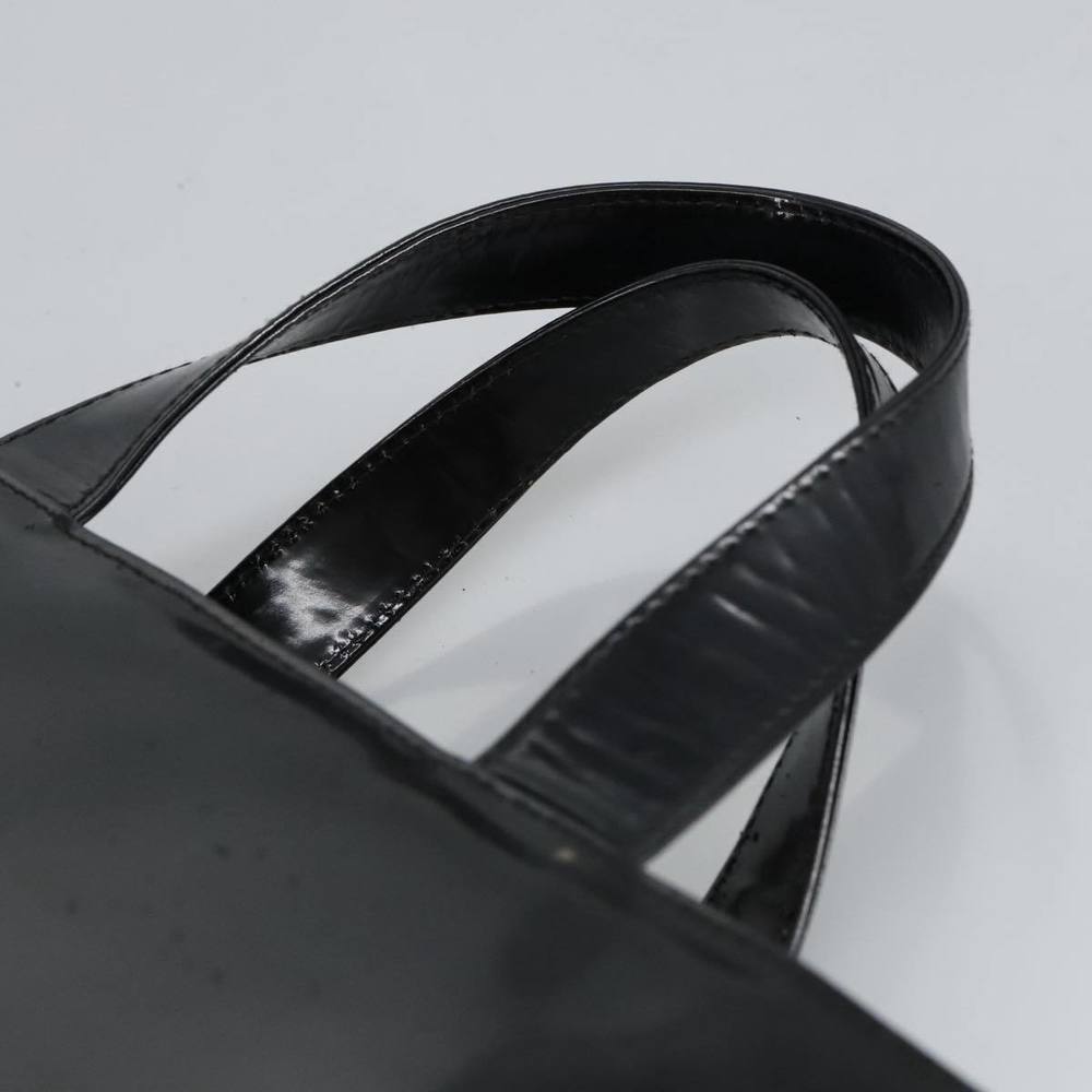 GUCCI Hand Bag Enamel 2way Black Silver 000 1013 0504 Auth fm3966 - Picture 8 of 16